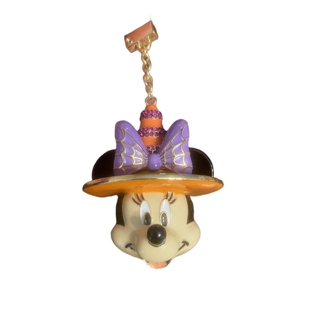 Disney BaubleBar Witch Minnie Mouse Halloween Bag Charm Keychain NIB